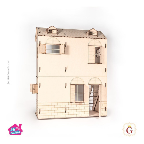 Casa Casita De Muñecas Para Barbie Fibro Fácil Sin Muebles