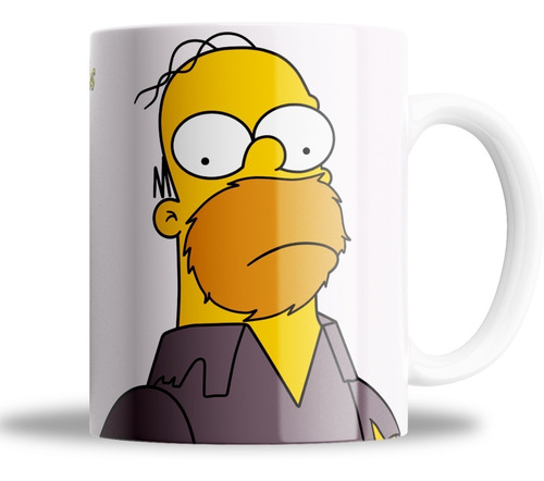 Tasa De Ceramica - Moe Que Haces Aqui - Simpsons