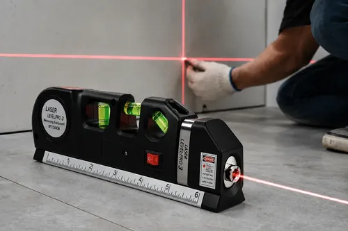 Trena Nivel A Laser Alta Precisao Com Regua Profissional