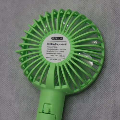 Ventiladores Portátiles Mini Manostable Con Base ( 800mah) Verde