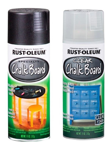 Aerosol Rust Oleum Pintura Para Pizarrón | Negro O Transp