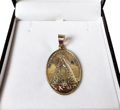 Imagem 2 de 4 de Pingente Nossa Sr Aparecida 10 Gramas Ouro 18k 750