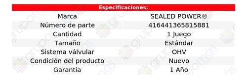 Set Bujes Árbol Levas Std Sierra 2500 Hdc 07 Sealed Power