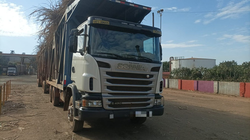Scania G 420 6x4 Ano 2011 Plataforma Com Carroceria De Cana.
