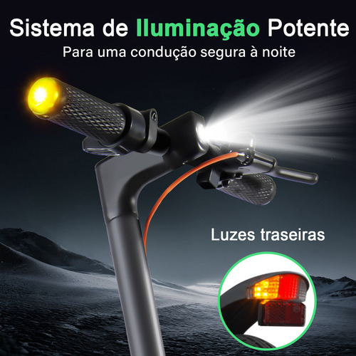 Honeywhale M2 Max-b Patinete Elétrico Dobrável Para Adultos Com Banco, 500w Scooter Elétrica, 32 Km/h Velocidade Máxima, 32km Autonomia Máxima, Patinete Juvenil Com Aplicativo Bluetooth 36v 10ah)