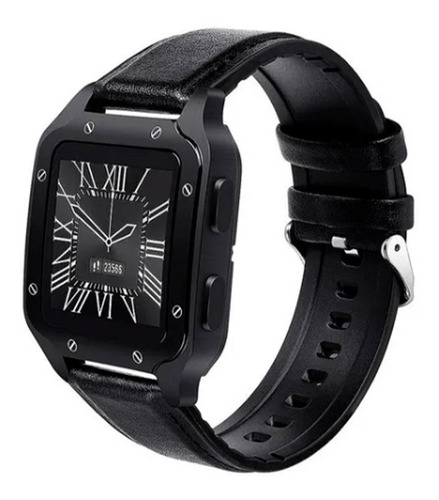 Colmi Smartwatch Land 2 Leather Black Monitor De Salud