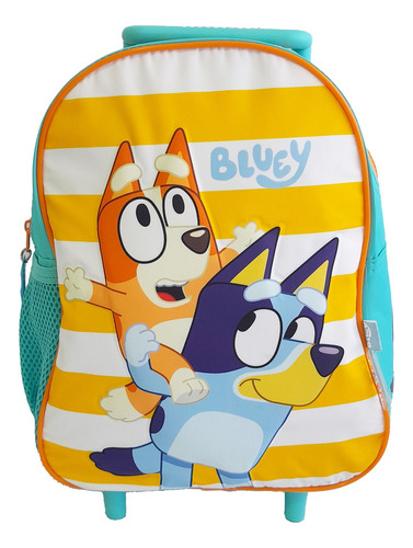 Mochila Jardín Con Carrito, 12 Pulgadas, Bluey Wabro 13002