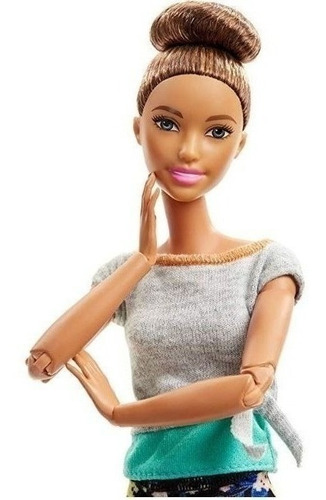 Imagem 5 de 6 de Barbie To Move Yoga Articulada Morena Updo Ms Sj