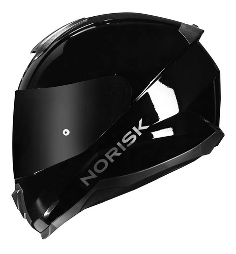 Capacete Norisk Razor Monocolor Preto Brilhante