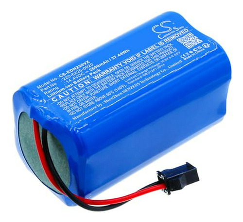 Batería Cameron Sino De 2600 Mah/37,44 Wh Para Ecovacs D83, 