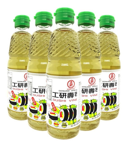 Pack 12u Vinagre De Arroz Sushi 300 Ml Taiwan