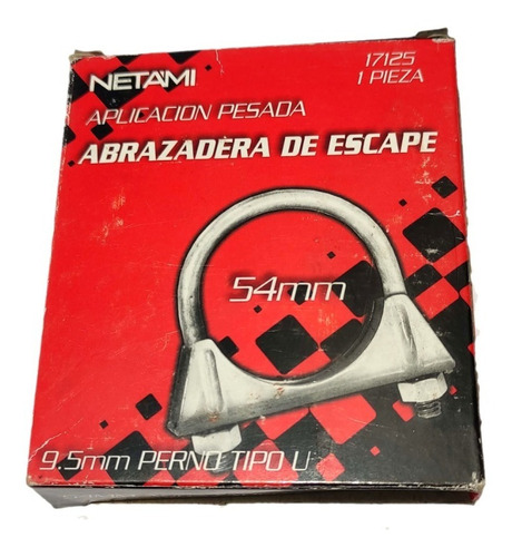 Abrazadera En U Universal Escape Auto 54mm 2 1/8 Heavy Duty