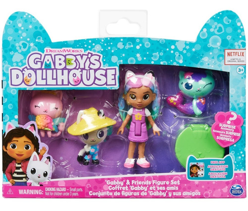 Gabby's Dollhouse Muñeca Gabby Friends Pack