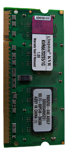 Memoria Ram Valueram 1gb 1 Kingston Kvr667d2s5/1g (Usado)