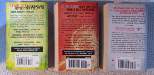 Imagen 2 de 9 de Stieg Larsson - Millenium Trilogy (dragon Tatoo, Fire, Nest)