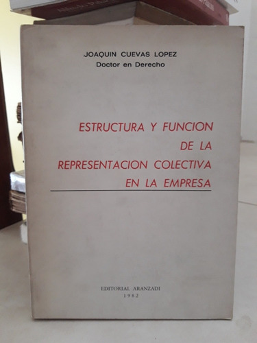 Representación Colectiva En La Empresa. Joaquín Cuevas López