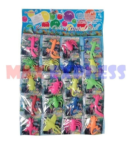 Imagen 2 de 2 de Animales De Gel Crecen El Agua Pack 20 Unidades Souvenir