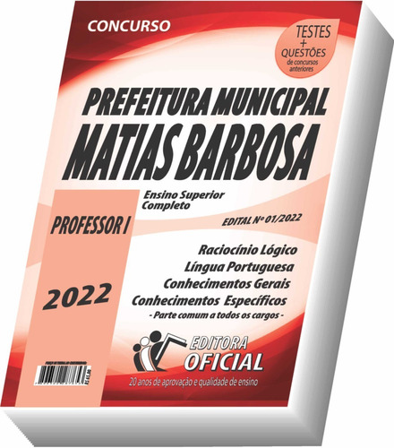 Apostila Prefeitura De Matias Barbosa - Mg - Professor I