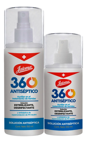 Jaloma 360 Solución Antiséptica, Esterilizante, 100 Y 150 Ml