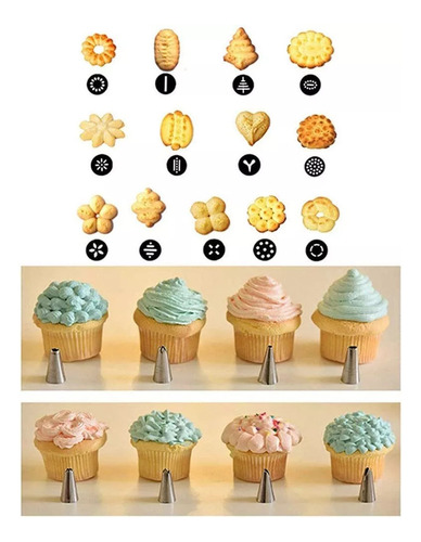 Juego De Pistola De Prensa De Galletas De Acero Inoxidable