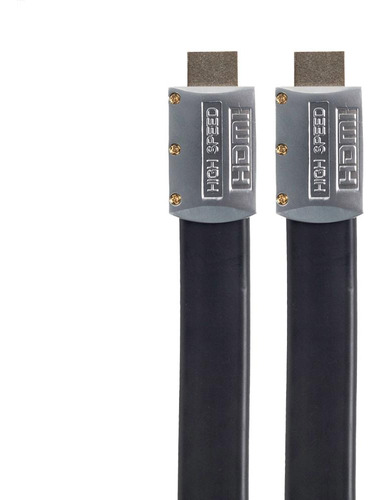 Kit Com 10 Cabos Hdmi 2.0 Flat Desmontável,19 Pinos 4k, 5mts
