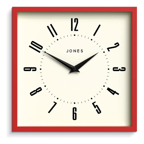 Jones Clocks® Box Reloj De Pared De Esfera Retro - Reloj Cua