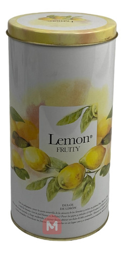 Lata Circular Alta 1kg Decorada Lemon Paris