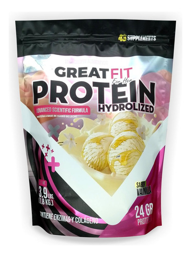 Greatfit For Her Proteina Hidrolizada 1.8 Kg Vainilla 43 Sup