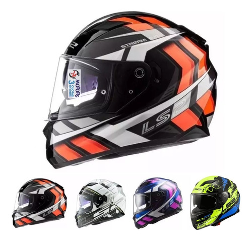 Jm Casco Integral Ls2 Ff 320 Evo Loop Stream Scape Loop Negr