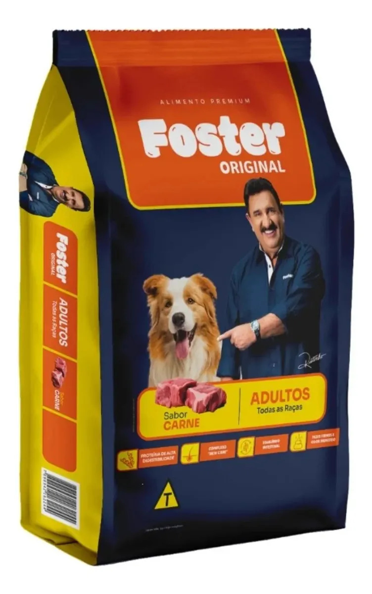 Foster Premium Ração Original Cães Adultos 7kg