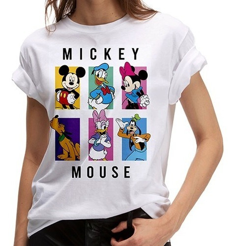 Hermosas Polera De Mickey & Minnie Mouse Y Sus Amigos Mujer 