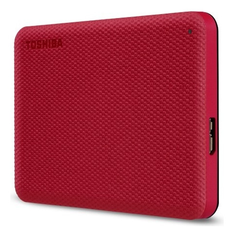 Disco Duro Externo Toshiba 1tb Usb 3.2 Canvio Advance Rojo