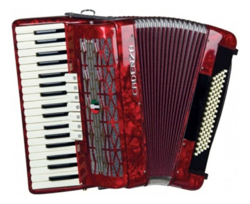 Acordeon Cadenza  Cd-80/37 Rd - Vermelho