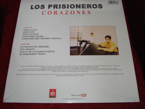 Imagen 2 de 2 de Vinilo Los Prisioneros / Corazones (nuevo Y Sellado)