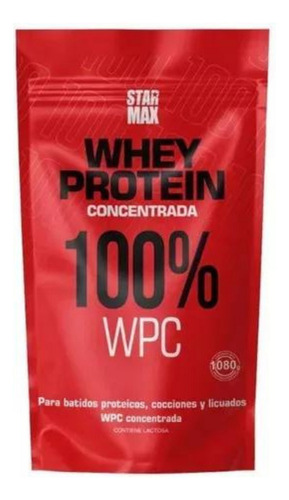 Proteína Star Max Pro Edition 100% Wpc 1 Kg Sabor Dulce De Leche