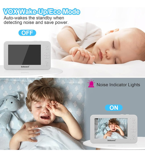 Dohonest Video Baby Monitor Camera Portable - Color Night Vi
