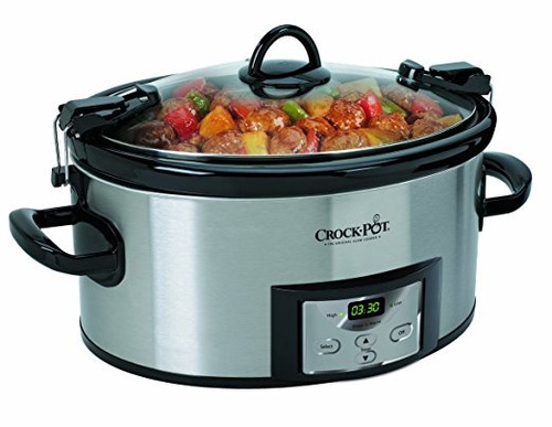 Crock-pot 6-quart Programable Cook & Carry De Cocción Lenta 