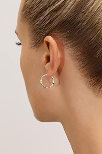 Aretes De Argolla Redondos De Talla Diamante Completos Graba