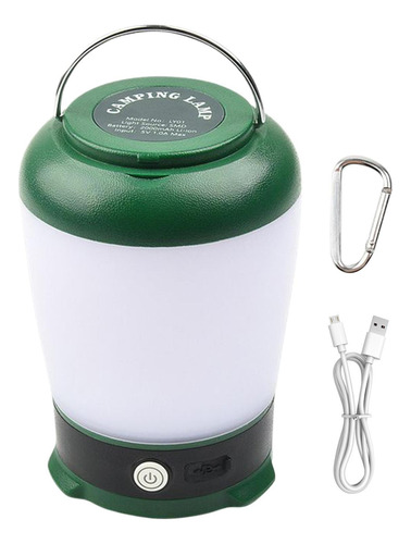 Linterna Led Para Camping Lámpara De Trabajo Con Cargador Us