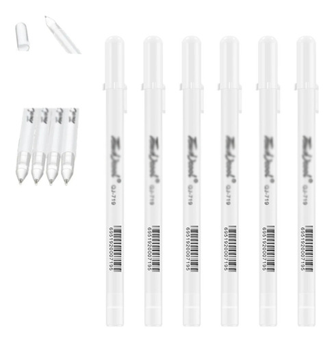 10 Canetas De Tinta De Gel Fino Com Marcador De Destaque Bra