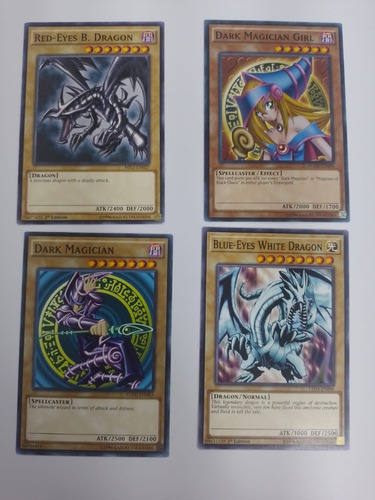 Set Dark Magician Girl, Red Eyes, Dark Magician, Blue Yugioh