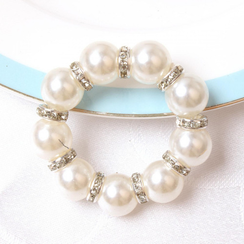 2 X 4 Uds. De Servilletas Con Diamantes De Imitación,