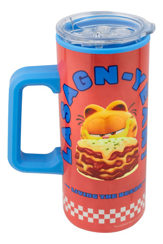 Termo Doble Pared Con Asa 500 Ml Color Garfield La Película