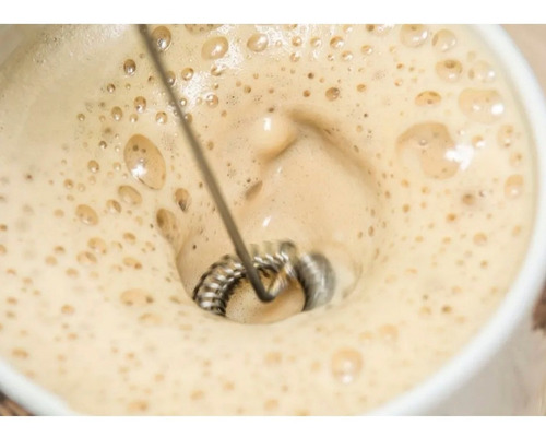 Imagen 4 de 7 de Batidor De Leche Electrico Café Cappucino Espuma Pila Crema