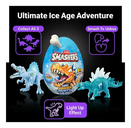 Zh13 Brinquedo Mini Dinossauros Zuru Smashers Ovo 2027