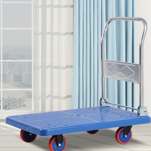 Carro De Carga Plegable Manual Yegua 300kg 4 Ruedas Multiuso