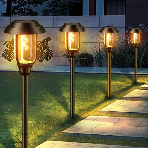Luces Solares Para Jardín 8 Piezas Impermeables 2x Más Grand