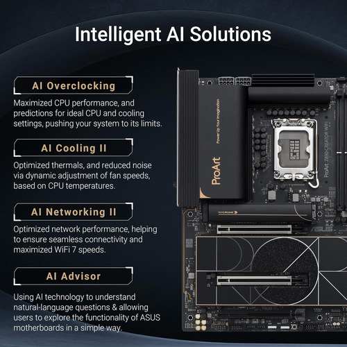 Asus Proart Z890-creator Wifi Z890 Lga 1851 Atx Motherboard,