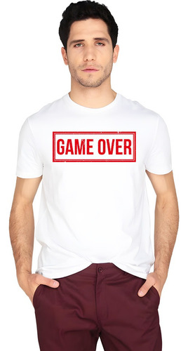 Playera Consolas Diseño 110 Game Over Videojuegos Beloma