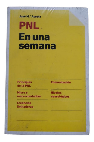 Libro En Fisico Pnl En Una Semana Por José María Acosta